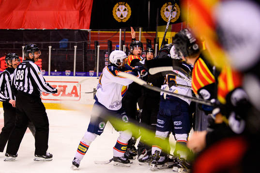 Bråk mellan Brynäs och Djurgårdens spelare