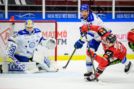 Leksands Johan Fransson och Malmö Redhawks Christoffer