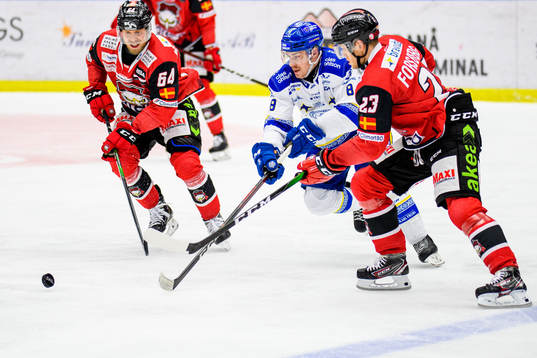 Malmö Redhawks Victor Backman och Christoffer Forsberg