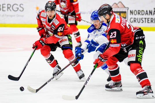 Malmö Redhawks Victor Backman och Christoffer Forsberg