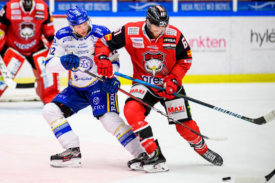 Malmö Redhawks Quinton Howden och Leksands Fredrik Forsberg