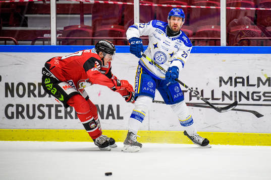 Malmö Redhawks Helge Grans och Leksands Marek Hrivik