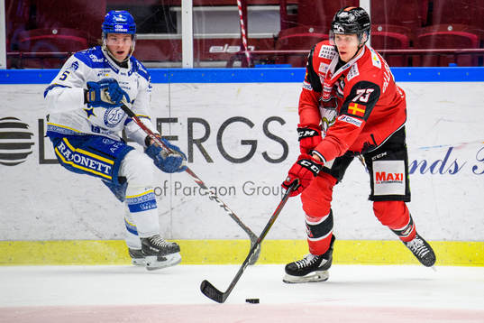 Malmö Redhawks Adam Ollas Mattsson och Leksands Calle