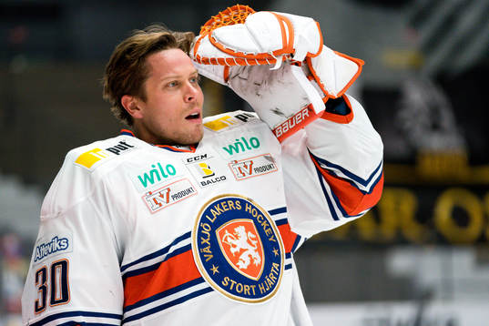 Växjös målvakt Viktor Fasth