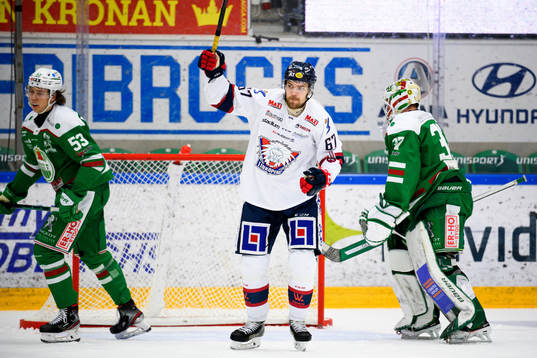 Linköpings Jarno Kärki jublar