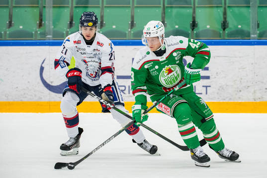 Linköpings Daniel Ljungman och Rögles Olli Palola