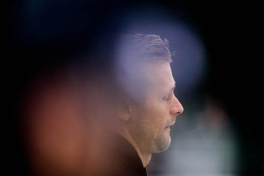 Linköpings tränare Daniel Eriksson deppar