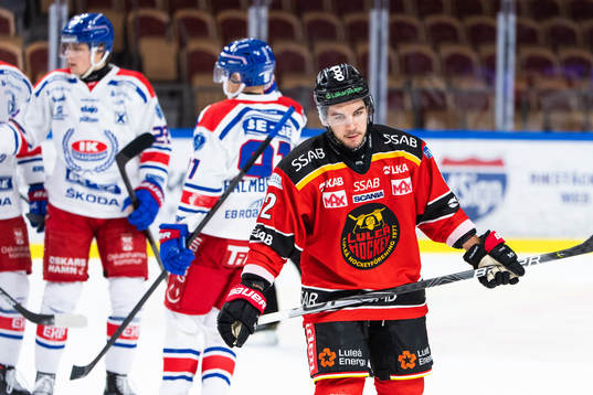 Luleås Chris Desousa deppar