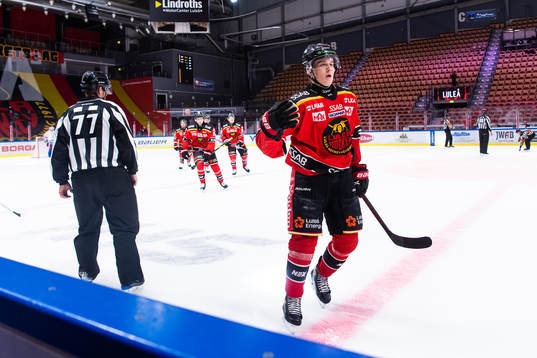 Luleås Nils Lundkvist jublar