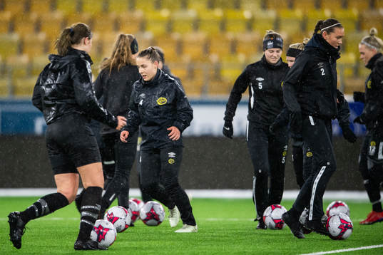 Spelarna i en övning