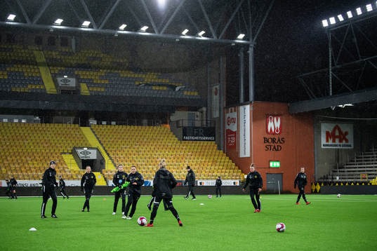 Spelarna i en övning