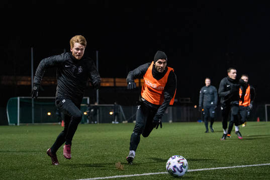 Landskronas Dennis Olofsson och Alexander Tkacz
