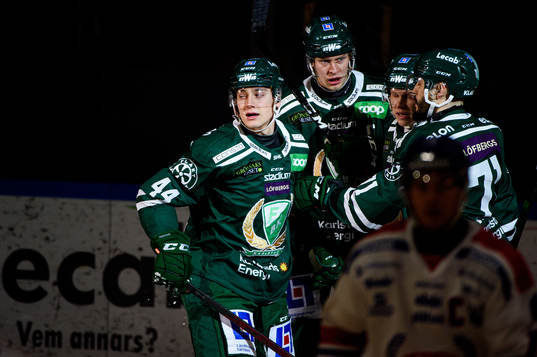 Färjestads Jacob Peterson jublar