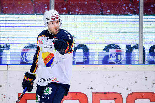 Djurgårdens Tom Wandell jublar