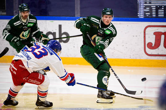 Oskarshamns Filiph Engsund och Färjestads Linus Arnesson