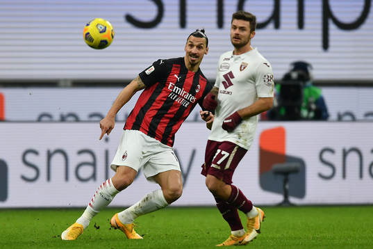Zlatan Ibrahimovic of Milan