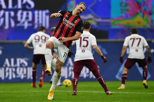 Zlatan Ibrahimovic of Milan