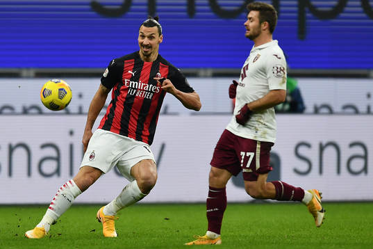 Zlatan Ibrahimovic of Milan