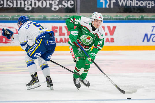 Leksands Patrik Zackrisson och Rögles Filip Karlsson