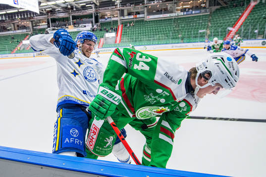 Leksands Daniel Gunnarsson och Rögles Adam Edström