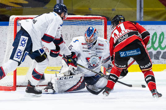 Linköpings målvakt Niklas Lundström och Luleås Filip