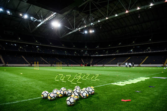 Konstgräsplanen på Friends Arena