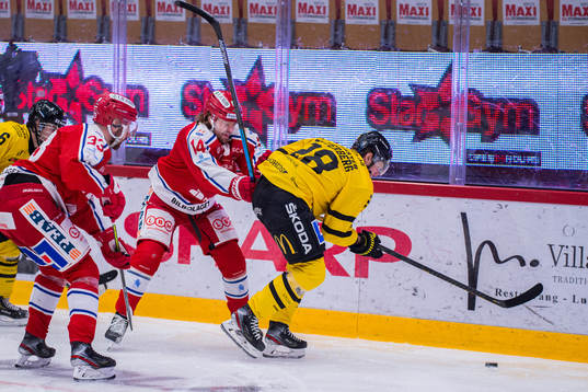 Timrås Albin Carlson och Västerås Lukas Zetterberg
