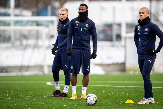 Helsingborgs Daniel Hafsteinsson, Alhaji Gero och Anthony