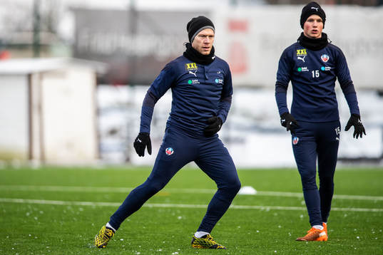 Helsingborgs Andreas Landgren och Max Svensson