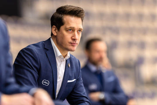 Växjös tränare Sam Hallam