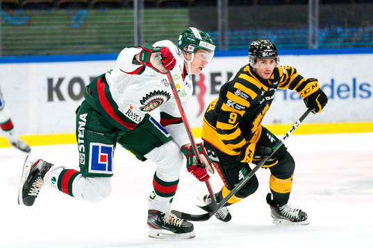 Frölundas Elmer Söderblom och Skellefteås Darren Nowick