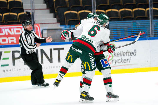 Frölundas Mattias Norlinder jublar