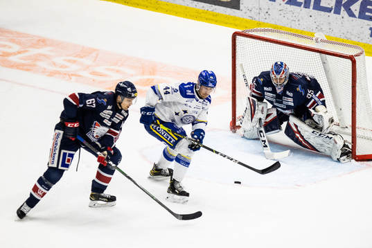 Linköpings Jarno Kärki och Leksands Carter Ashton