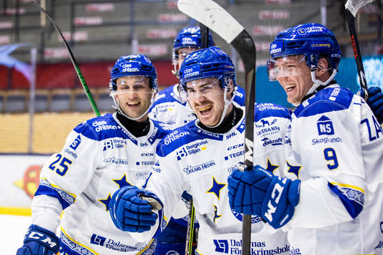 Leksands Matt Caito jublar