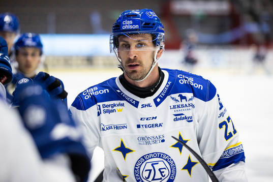 Leksands Marek Hrivik jublar