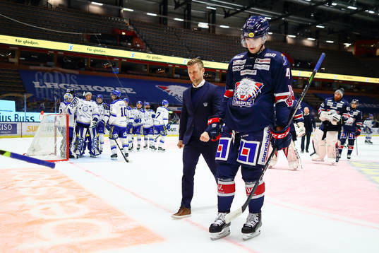 Linköpings tränare Daniel Eriksson och Filip Berglund