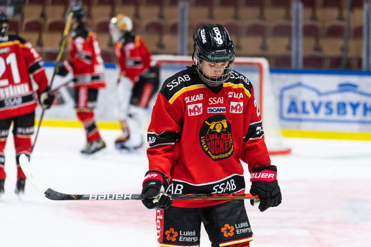 Luleås Fabian Lysell deppar