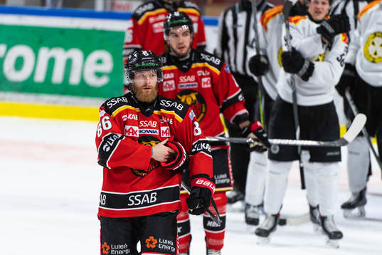 Luleås Linus Klasen deppar