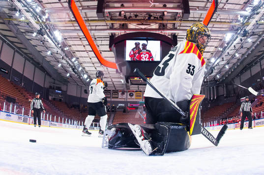 Brynäs målvakt Samuel Ersson deppar