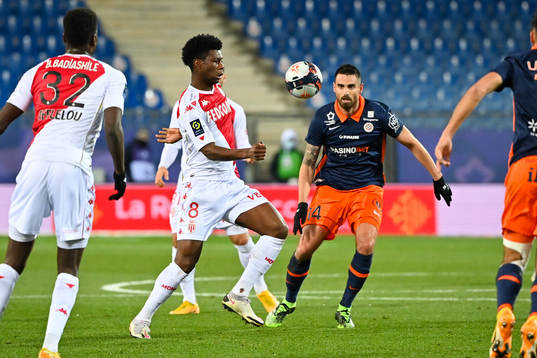 Aurelien TCHOUAMENI of Monaco and Damien LE TALLEC of