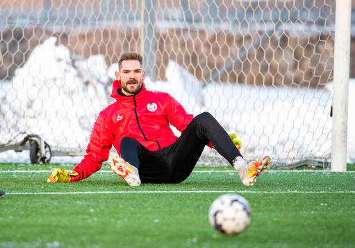Kalmars målvakt Lucas Hägg Johansson