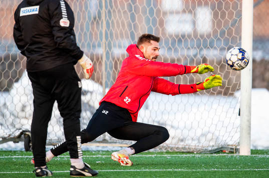 Kalmars målvakt Lucas Hägg Johansson