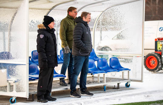 Kalmars ordförande Anders Henriksson, talangscout Peter
