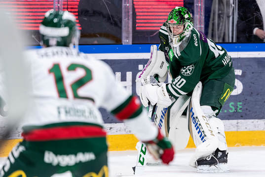 Färjestads målvakt Henrik Haukeland