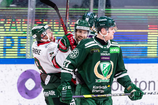 Frölundas Joel Lundqvist jublar