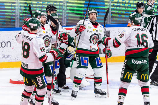 Frölundas Joel Lundqvist jublar