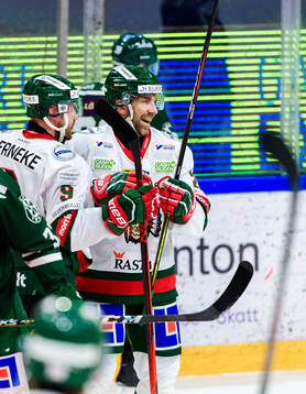 Frölundas Joel Lundqvist jublar