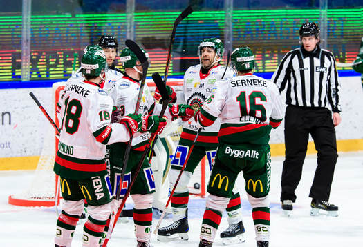 Frölundas Joel Lundqvist jublar