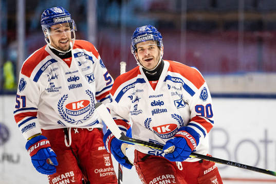 Oskarshamns Lance Bouma jublar