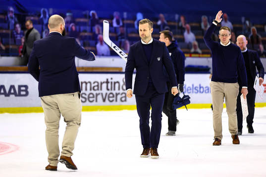 Linköpings tränare Daniel Eriksson och tränare Johan